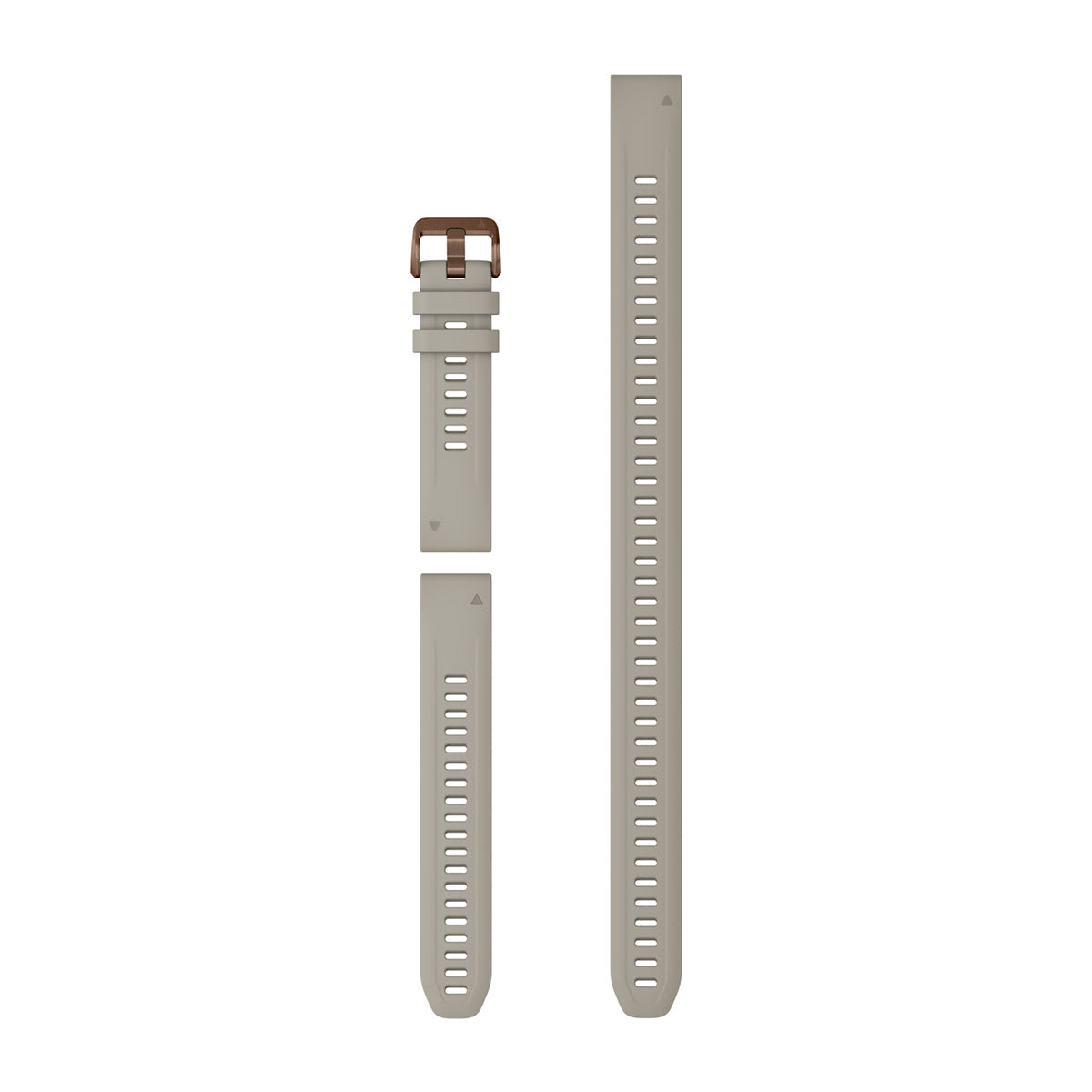 QuickFit® 20 Dive Watch Bands French Gray Silicone (3-piece Dive Set)