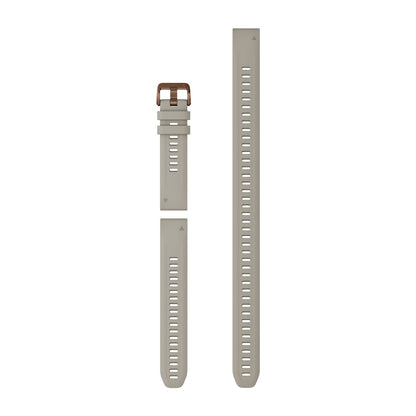 QuickFit® 20 Dive Watch Bands French Gray Silicone (3-piece Dive Set)