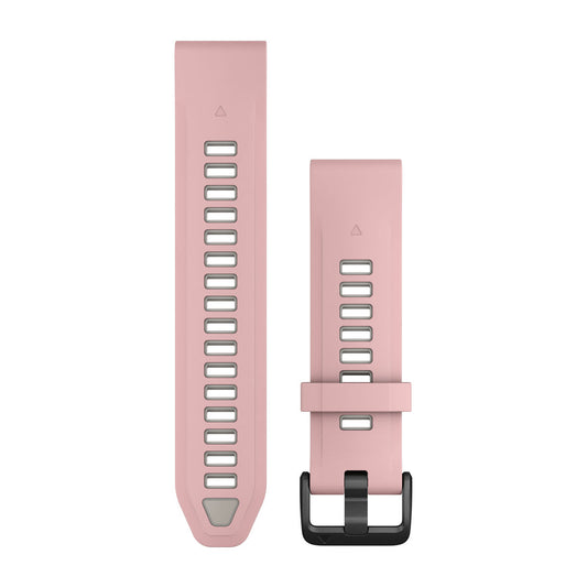 QuickFit® 20 Watch Bands Dust Rose/Fog Gray Silicone