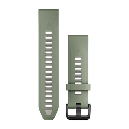 QuickFit® 20 Watch Bands Willow/Fog Gray Silicone