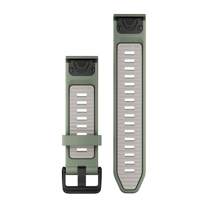 QuickFit® 20 Watch Bands Willow/Fog Gray Silicone