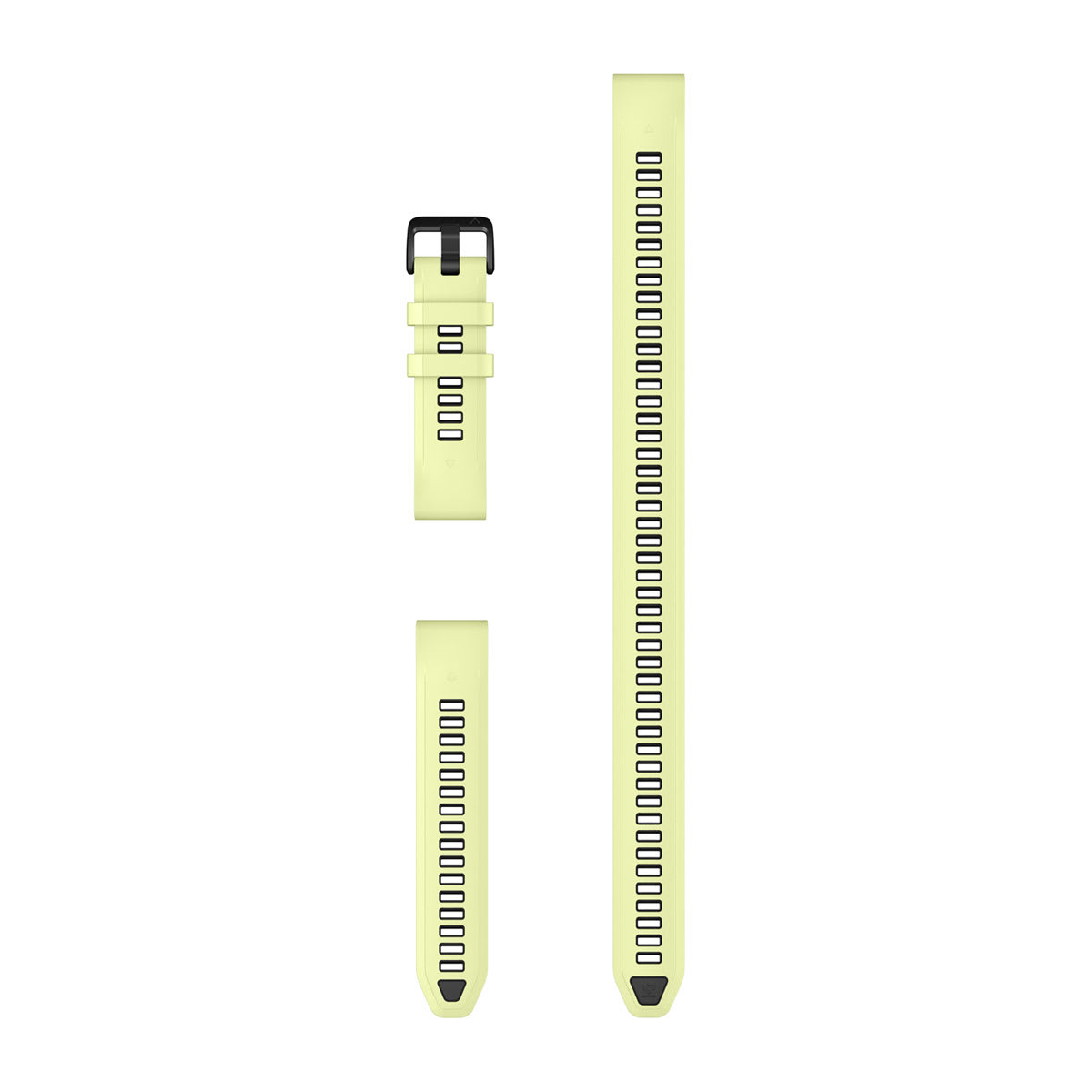 QuickFit® 20 Dive Watch Bands Citron Silicone (3-piece Dive Set)