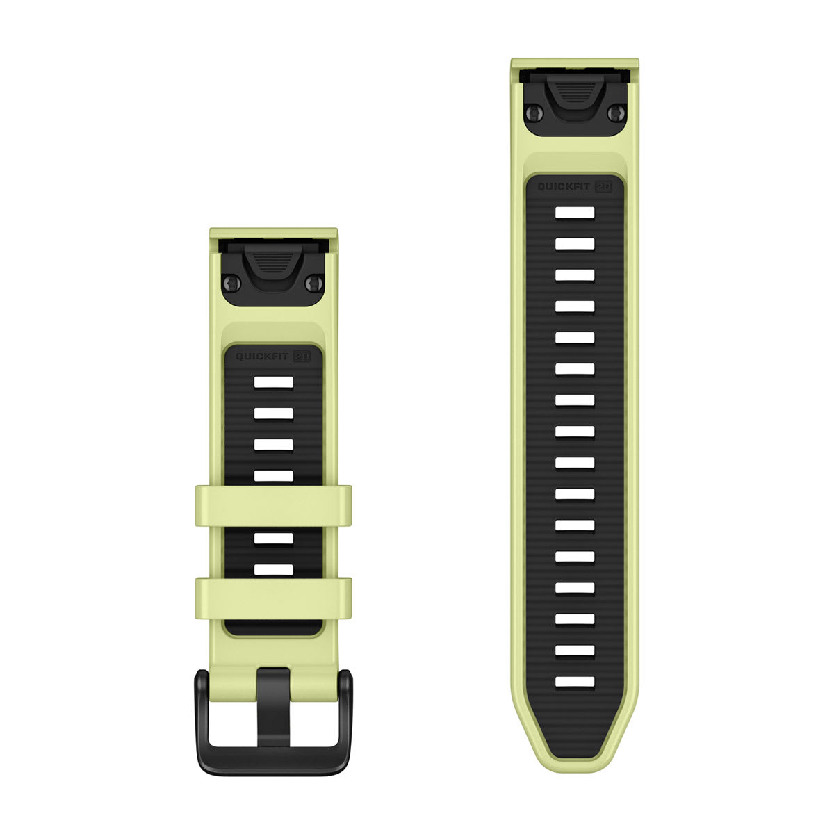 QuickFit® 20 Dive Watch Bands Citron Silicone (3-piece Dive Set)