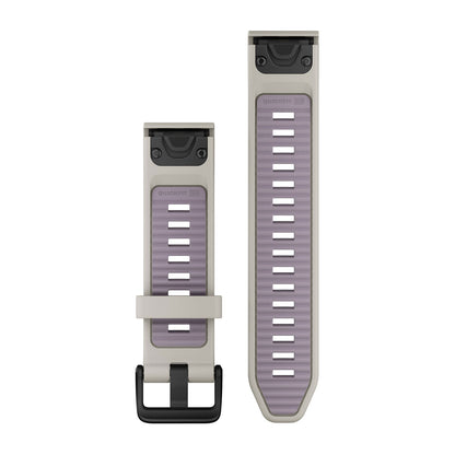 QuickFit® 20 Watch Bands Fog Gray/Lavender Silicone