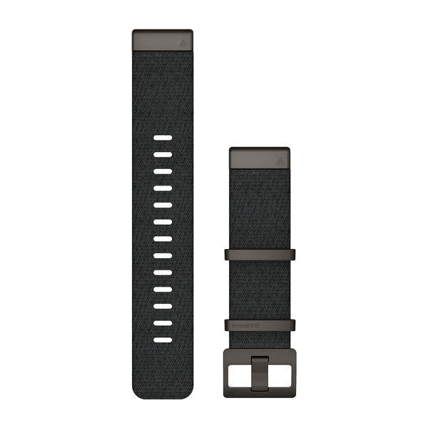 QuickFit® 22 Watch Straps (MARQ™) Jacquard-weave Nylon Strap – Heathered Black