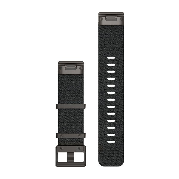 QuickFit® 22 Watch Straps (MARQ™) Jacquard-weave Nylon Strap – Heathered Black