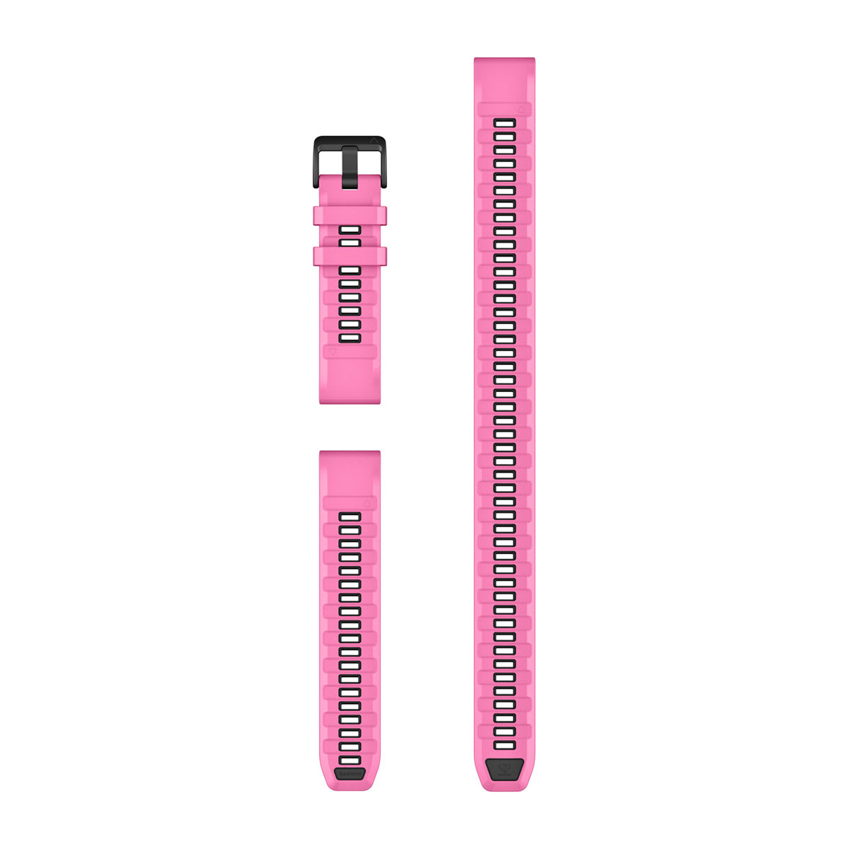 QuickFit® 22 Dive Watch Bands Pink Aurora Silicone (3-piece Dive Set)