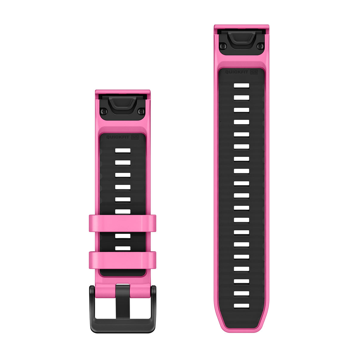 QuickFit® 22 Dive Watch Bands Pink Aurora Silicone (3-piece Dive Set)