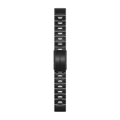 QuickFit® 22 Watch Bands Vented Titanium Bracelet with Carbon Gray DLC Coating
