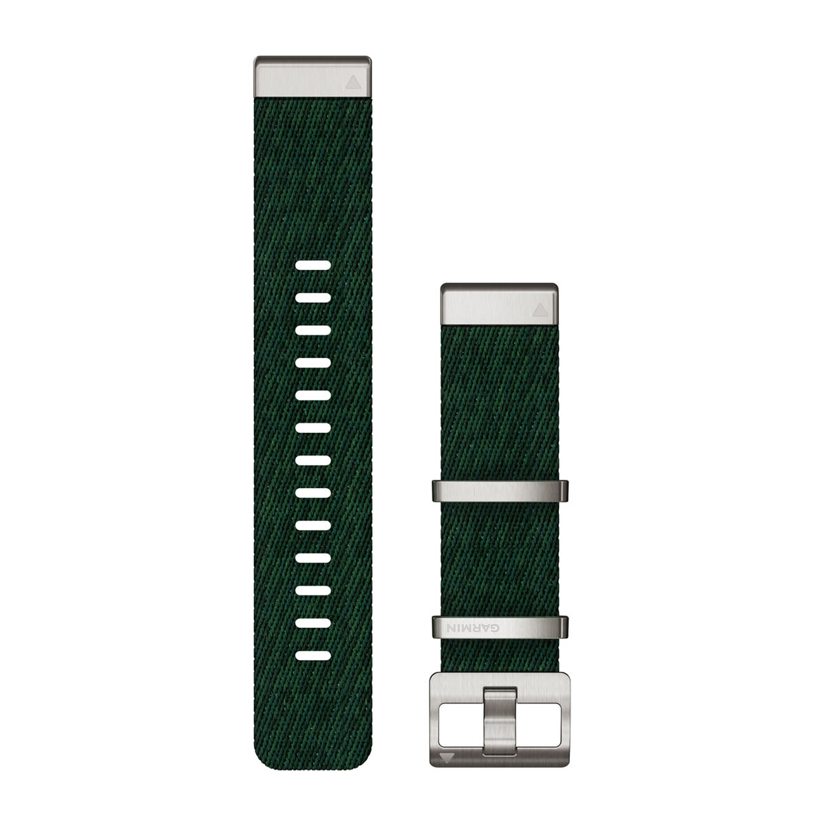 QuickFit® 22 Watch Straps (MARQ™) Jacquard-weave Nylon Strap – Pine Green