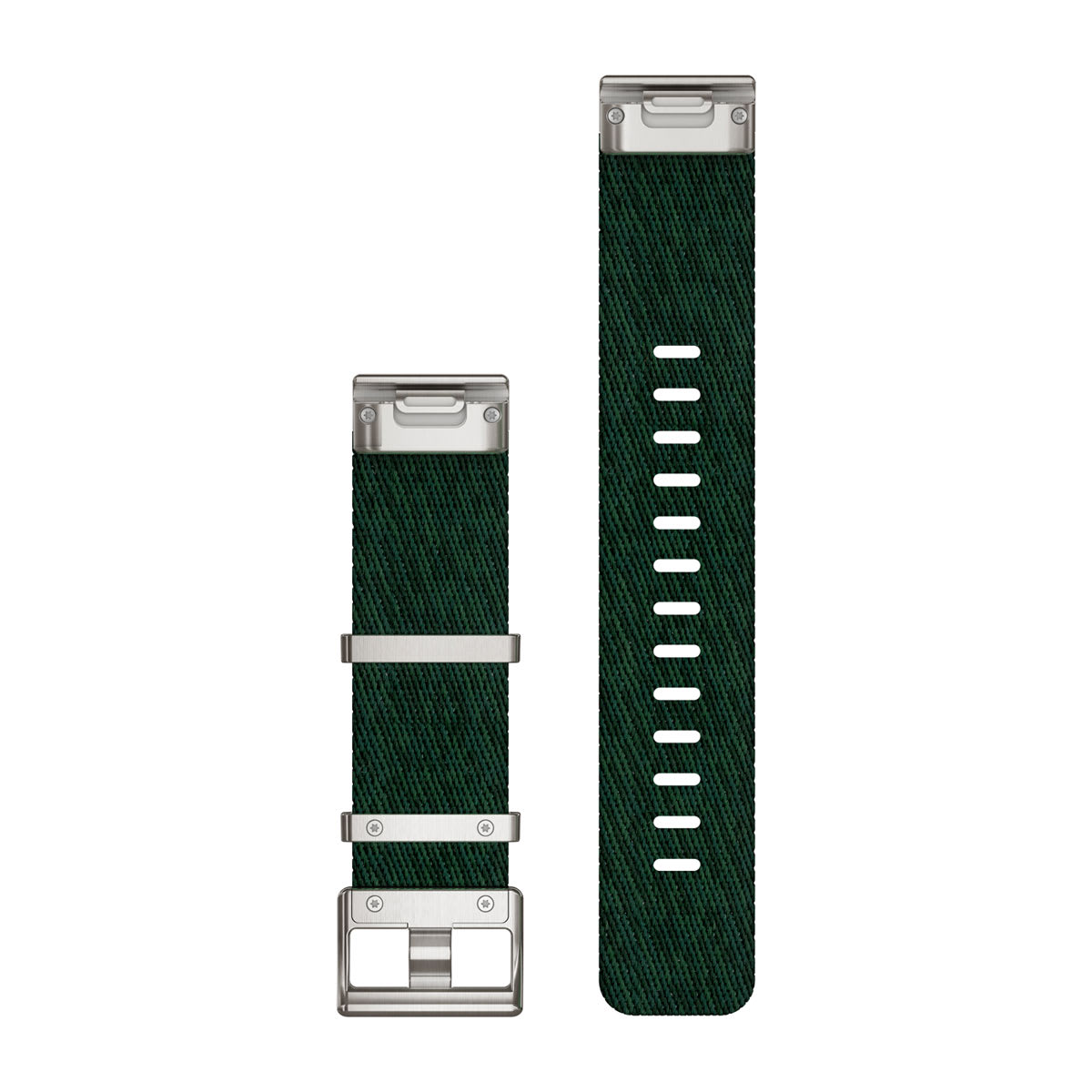 QuickFit® 22 Watch Straps (MARQ™) Jacquard-weave Nylon Strap – Pine Green