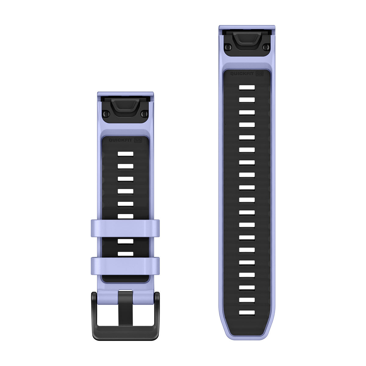 QuickFit® 22 Dive Watch Bands Blueberry Silicone (3-piece Dive Set)