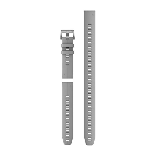 QuickFit® 22 Dive Watch Bands Powder Gray Silicone (3-piece Dive Set)
