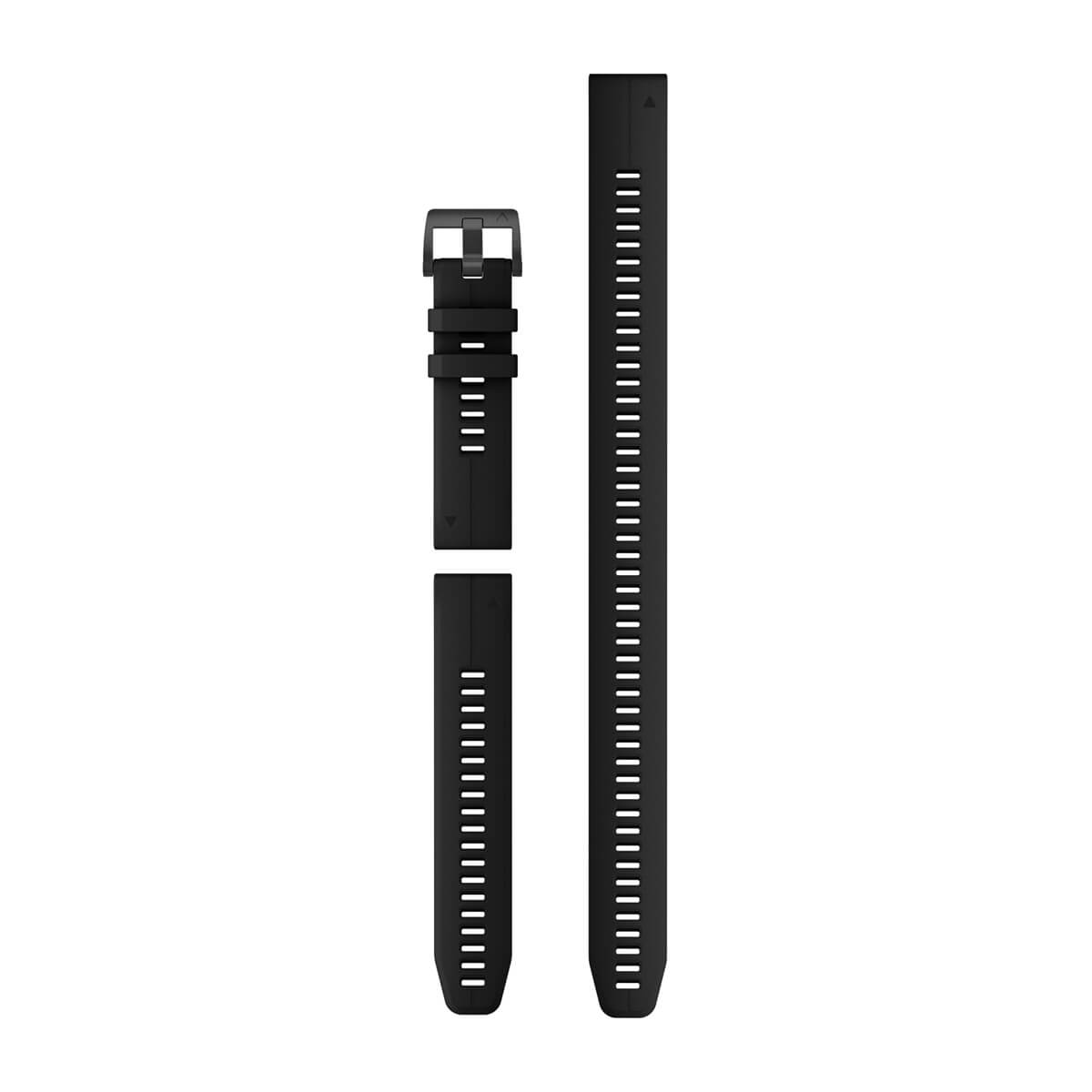 QuickFit® 22 Dive Watch Bands Black Silicone (3-piece Dive Set)