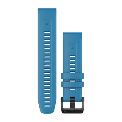 QuickFit® 22 Watch Bands Cirrus Blue with Black Stainless Steel Hardware