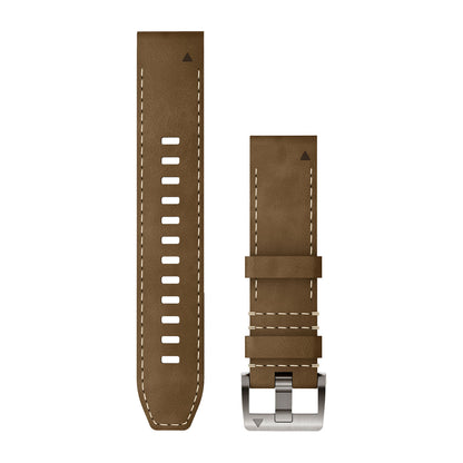QuickFit® 22 Watch Straps (MARQ™) Leather/FKM Hybrid Strap, Tundra/Black