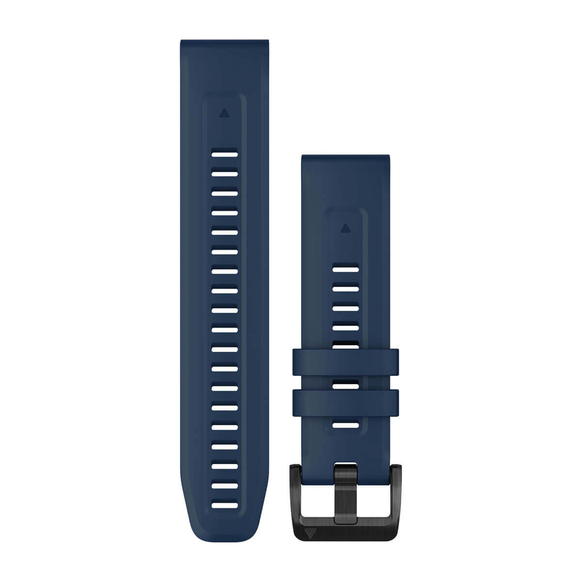 QuickFit® 22 Watch Bands Captain Blue with Black Stainless Steel Hardware