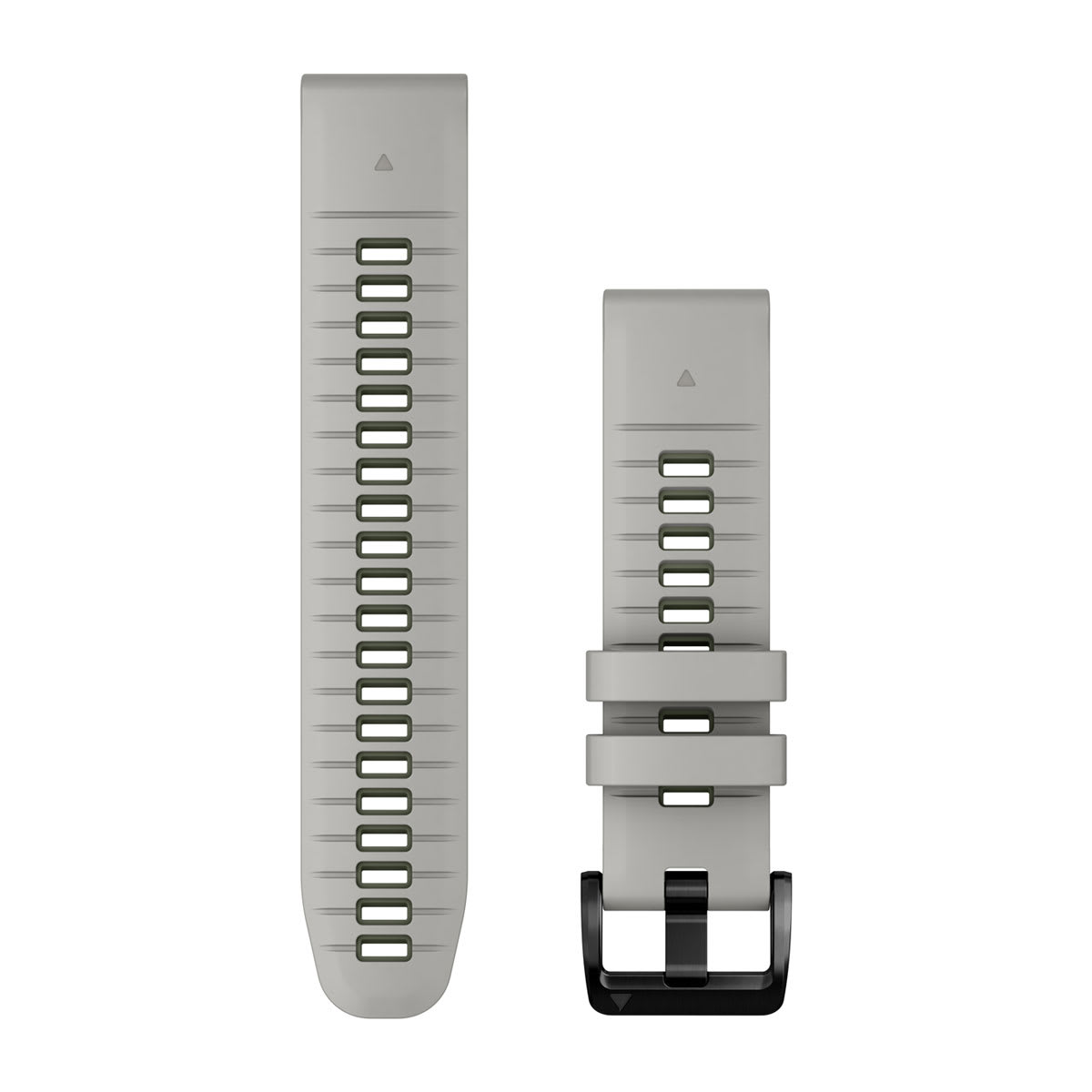 QuickFit® 22 Watch Bands Fog Gray/Moss Silicone