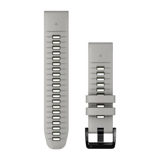 QuickFit® 22 Watch Bands Fog Gray/Moss Silicone