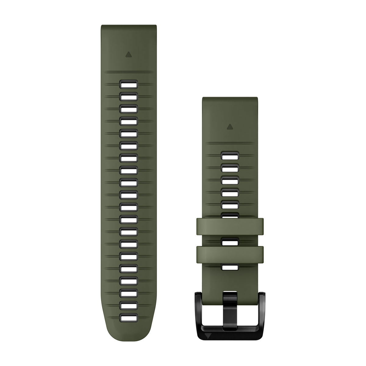 QuickFit® 22 Watch Bands Moss/Graphite Silicone