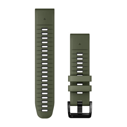 QuickFit® 22 Watch Bands Moss/Graphite Silicone