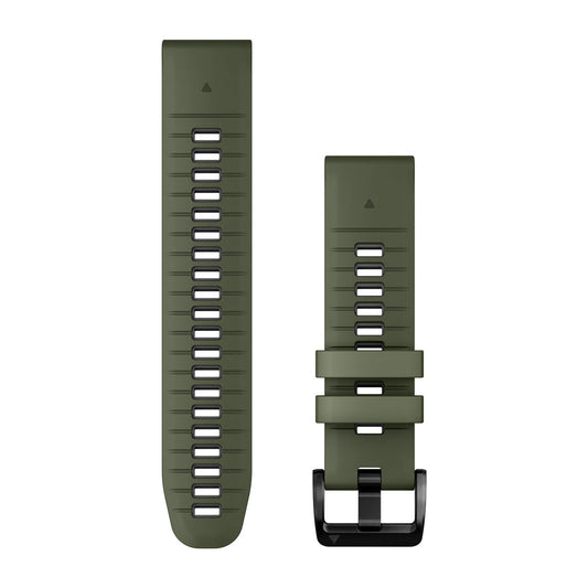 QuickFit® 22 Watch Bands Moss/Graphite Silicone