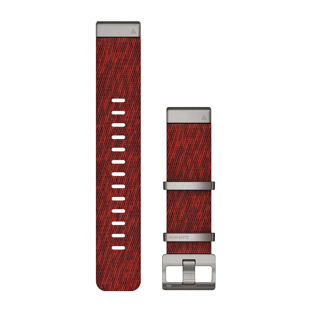 QuickFit® 22 Watch Straps (MARQ™) Jacquard-weave Nylon Strap – Red