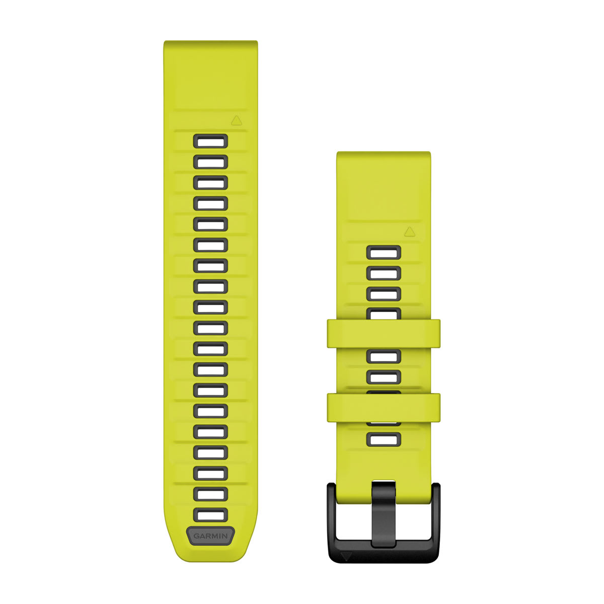 QuickFit® 22 Watch Bands Amp Yellow/Graphite Silicone