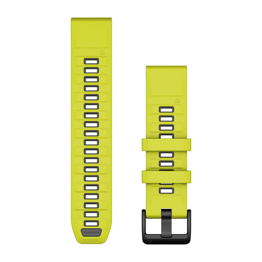QuickFit® 22 Watch Bands Amp Yellow/Graphite Silicone