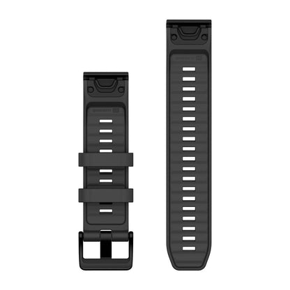 QuickFit® 22 Watch Bands Graphite Silicone