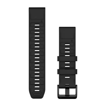 QuickFit® 22 Watch Bands Black Silicone