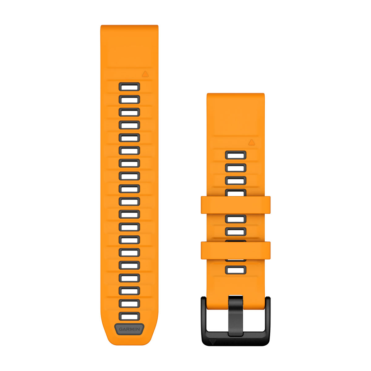QuickFit® 22 Watch Bands Spark Orange/Graphite Silicone