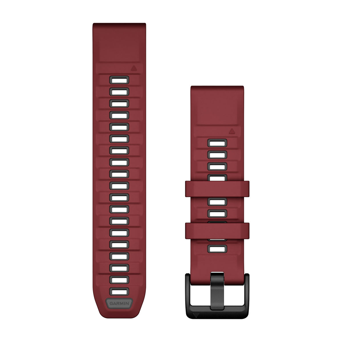 QuickFit® 22 Watch Bands Marsala/Graphite Silicone
