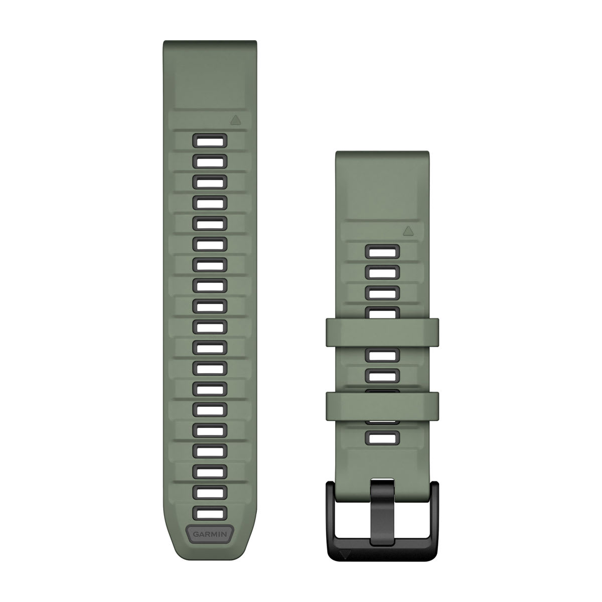 QuickFit® 22 Watch Bands Willow/Graphite Silicone