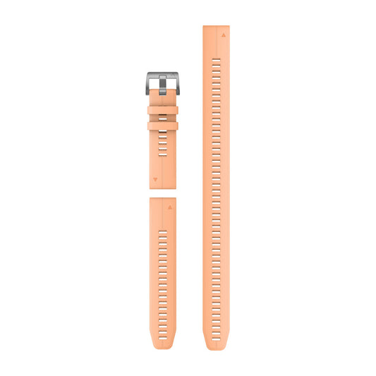 QuickFit® 22 Dive Watch Bands Shell Pink Silicone (3-piece Dive Set)