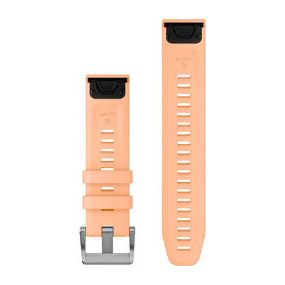 QuickFit® 22 Dive Watch Bands Shell Pink Silicone (3-piece Dive Set)