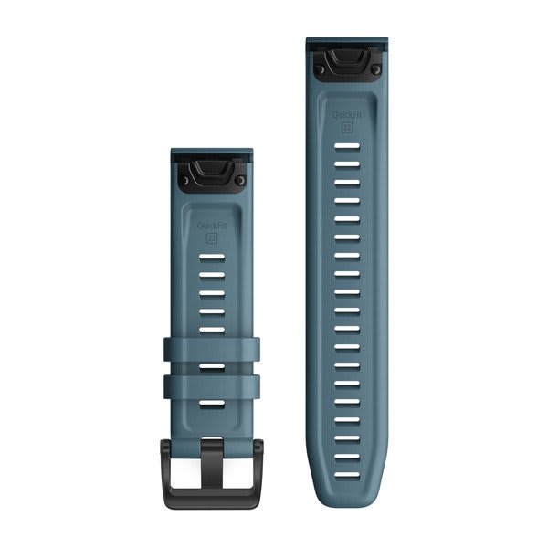 QuickFit® 22 Watch Bands Lakeside Blue Silicone