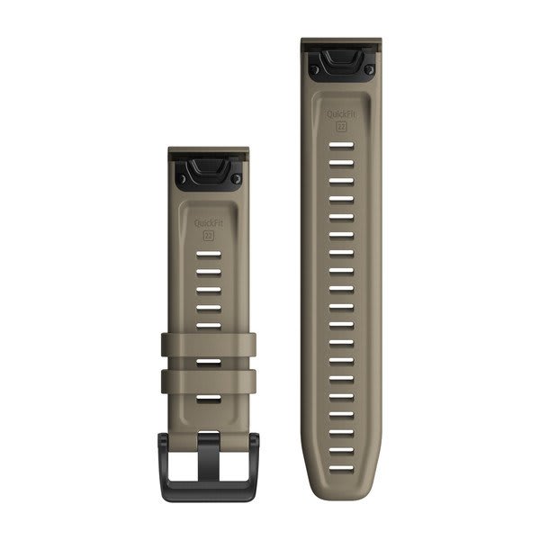 QuickFit® 22 Watch Bands Dark Sandstone Silicone
