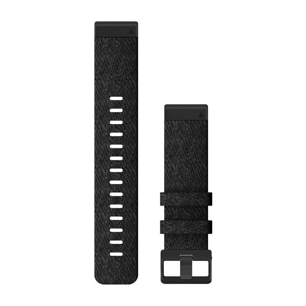 QuickFit® 22 Watch Bands Heathered Black Nylon