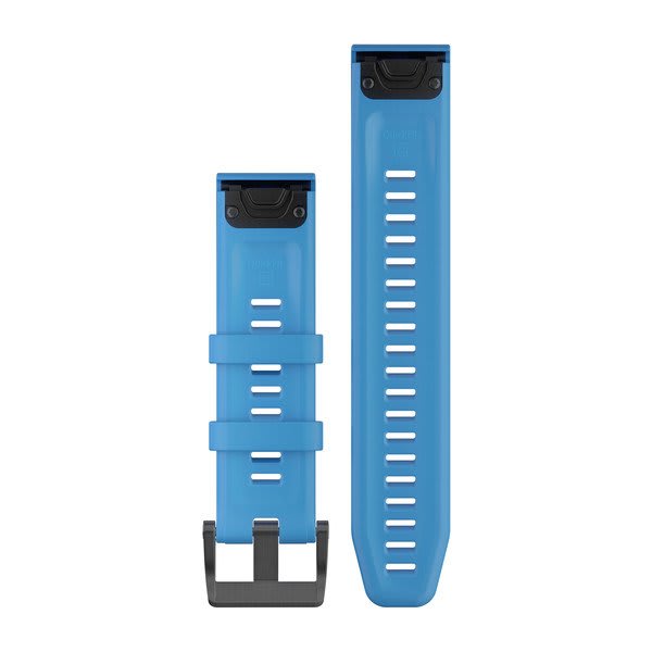 QuickFit® 22 Watch Bands Cyan Blue Silicone