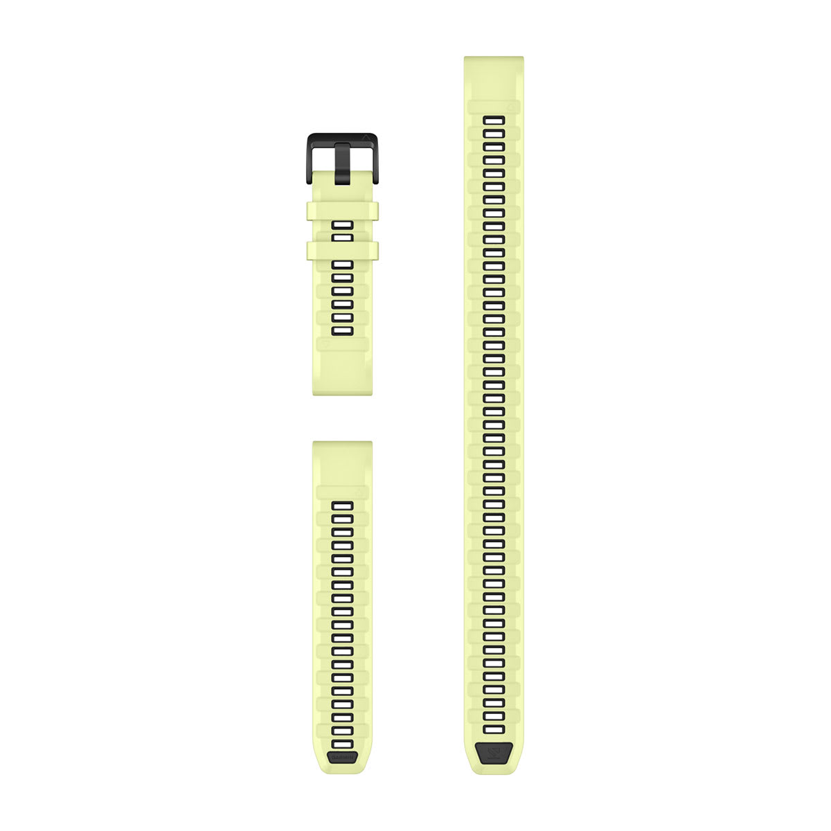QuickFit® 22 Dive Watch Bands Citron Silicone (3-piece Dive Set)