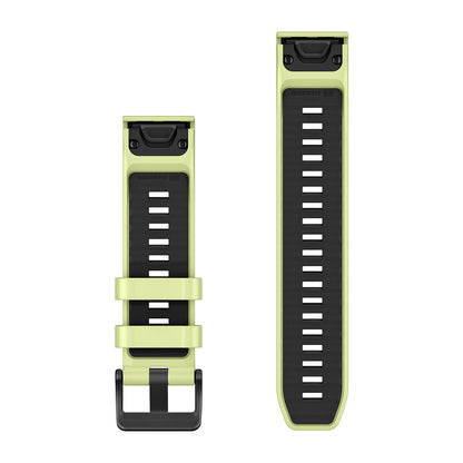 QuickFit® 22 Dive Watch Bands Citron Silicone (3-piece Dive Set)