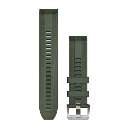 QuickFit® 22 Watch Straps (MARQ™) Pine Green Silicone Strap
