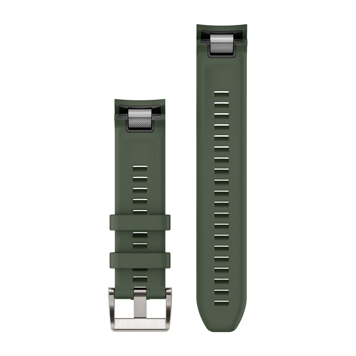 QuickFit® 22 Watch Straps (MARQ™) Pine Green Silicone Strap