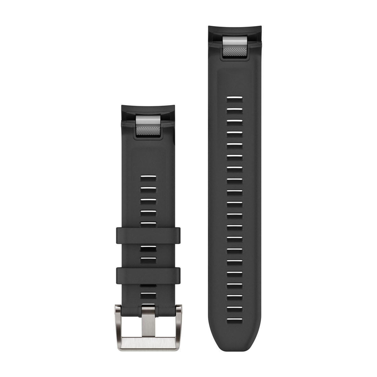 QuickFit® 22 Watch Straps (MARQ™) Black Silicone Strap