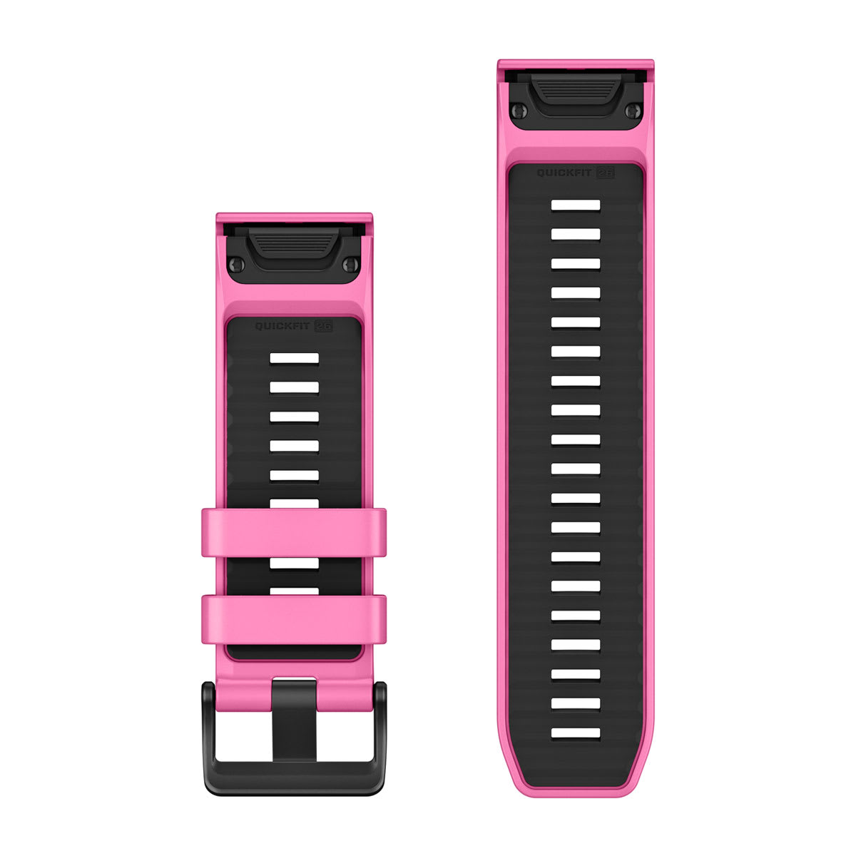 QuickFit® 26 Dive Watch Bands Pink Aurora Silicone (3-piece Dive Set)