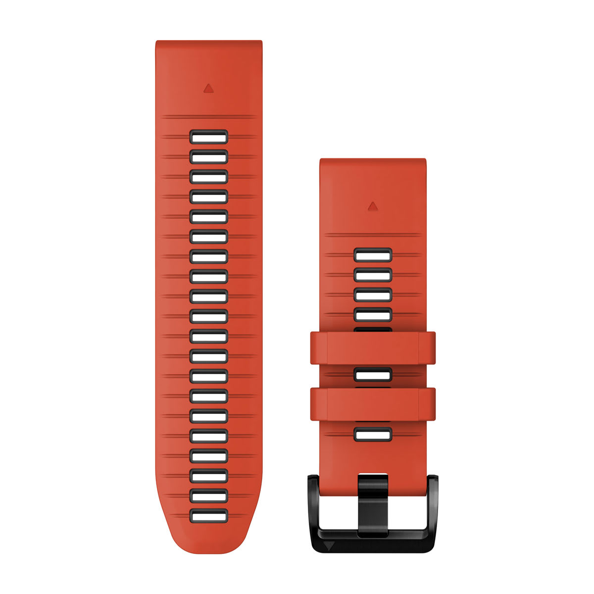 QuickFit® 26 Watch Bands Flame Red/Graphite Silicone