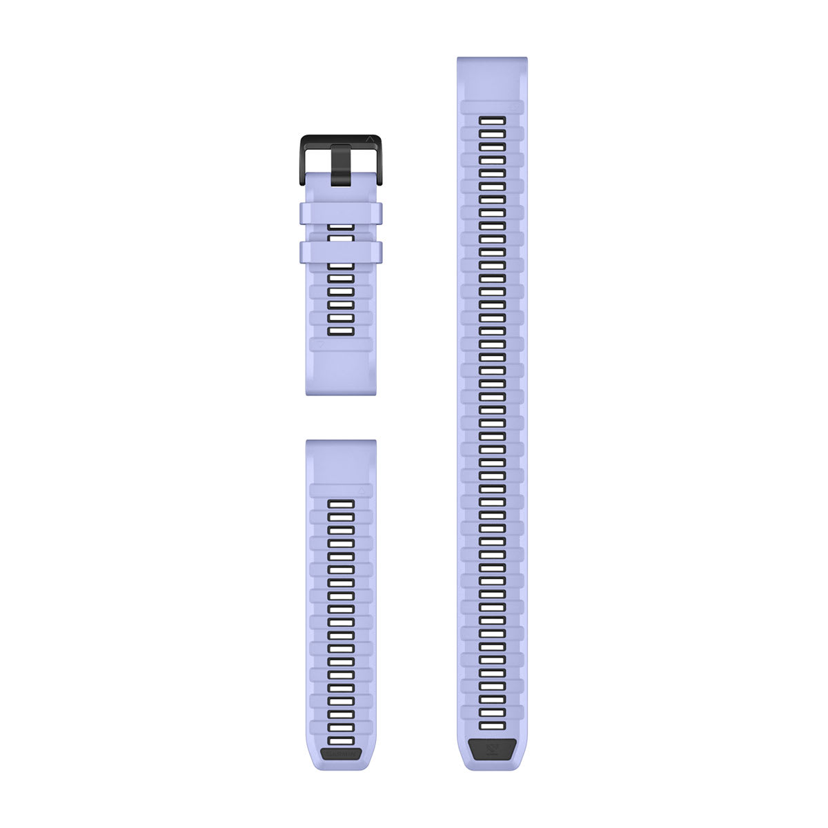 QuickFit® 26 Dive Watch Bands Blueberry Silicone (3-piece Dive Set)