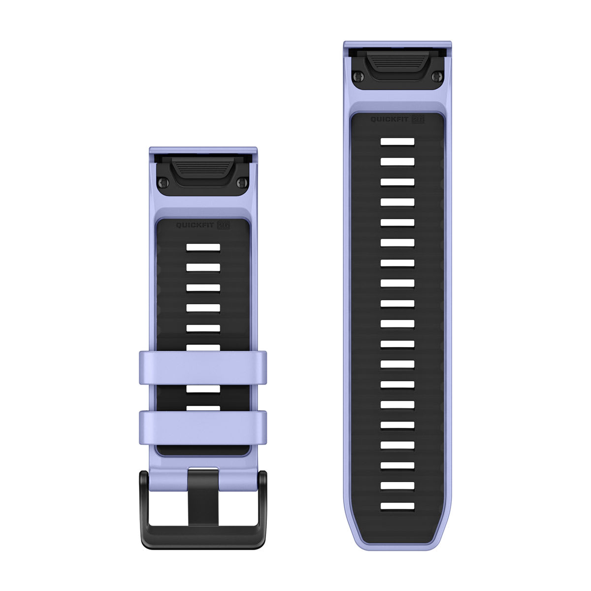 QuickFit® 26 Dive Watch Bands Blueberry Silicone (3-piece Dive Set)