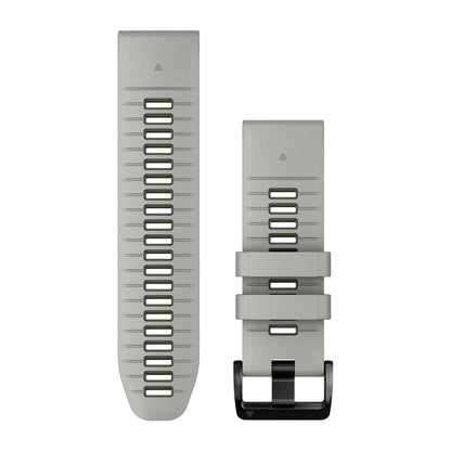 QuickFit® 26 Watch Bands Fog Gray/Moss Silicone